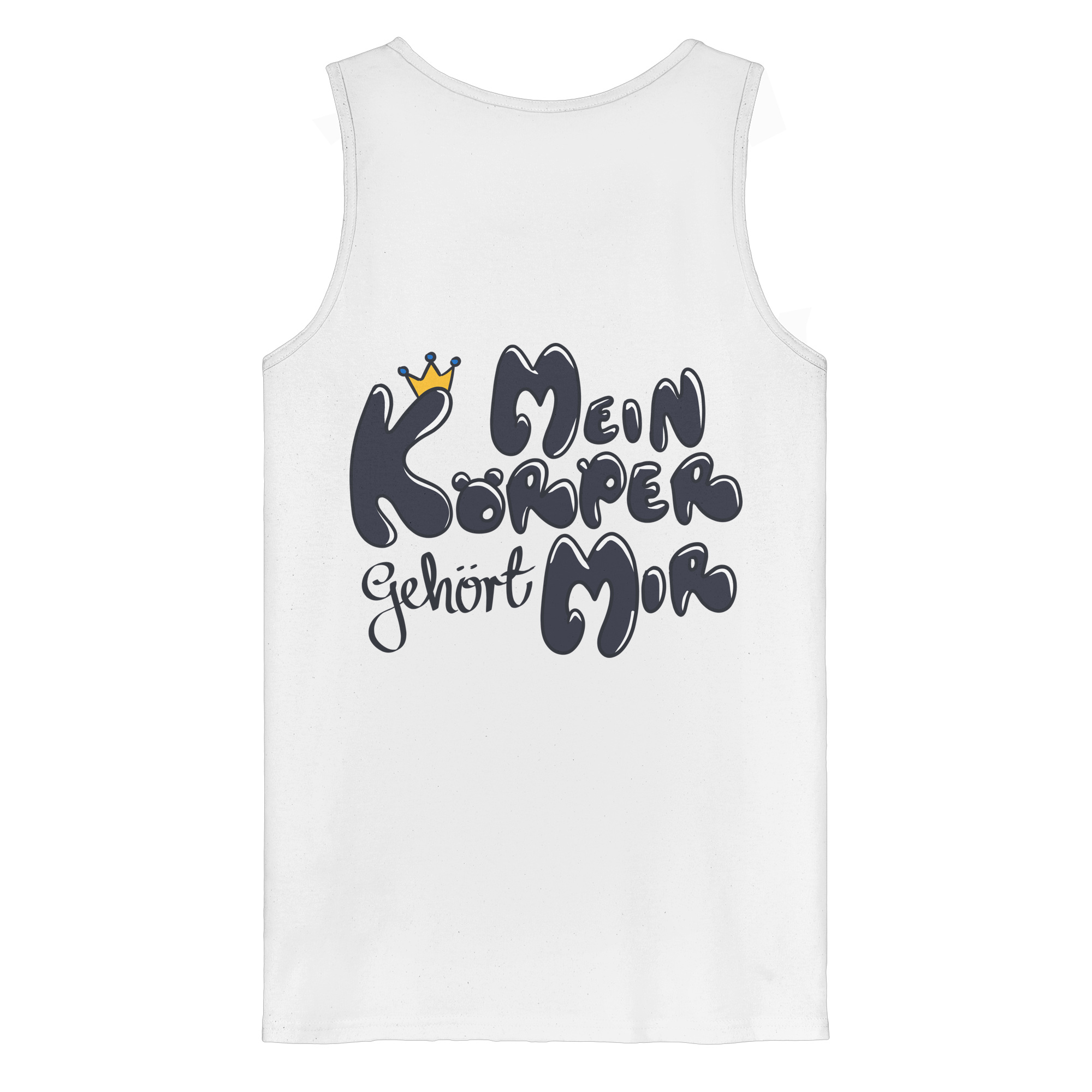 Mein Körper gehört mir "Schwarze Edition" Backprint - Organic Tank Top