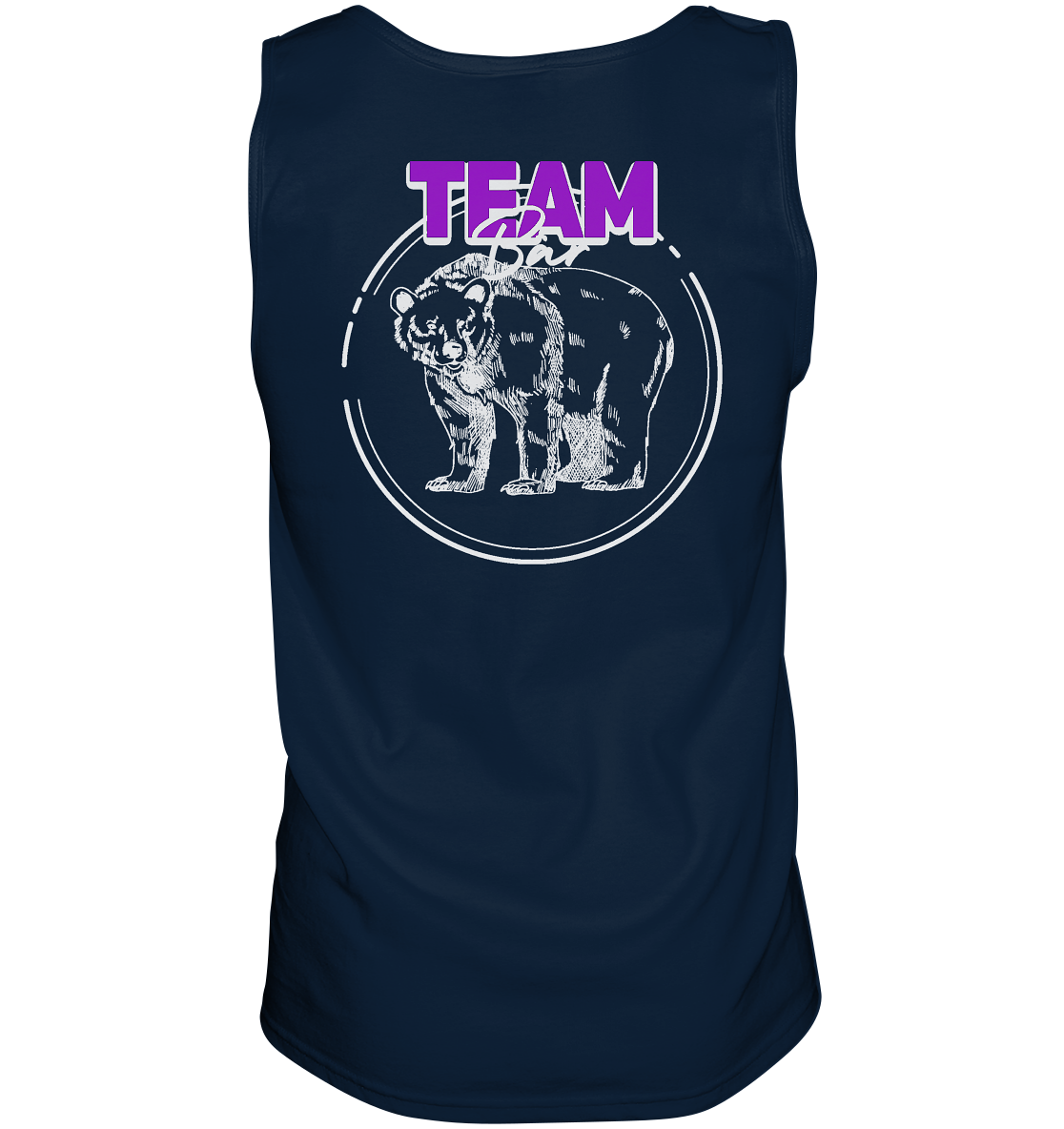 Team Bär Backprint (weiß) - Tank-Top