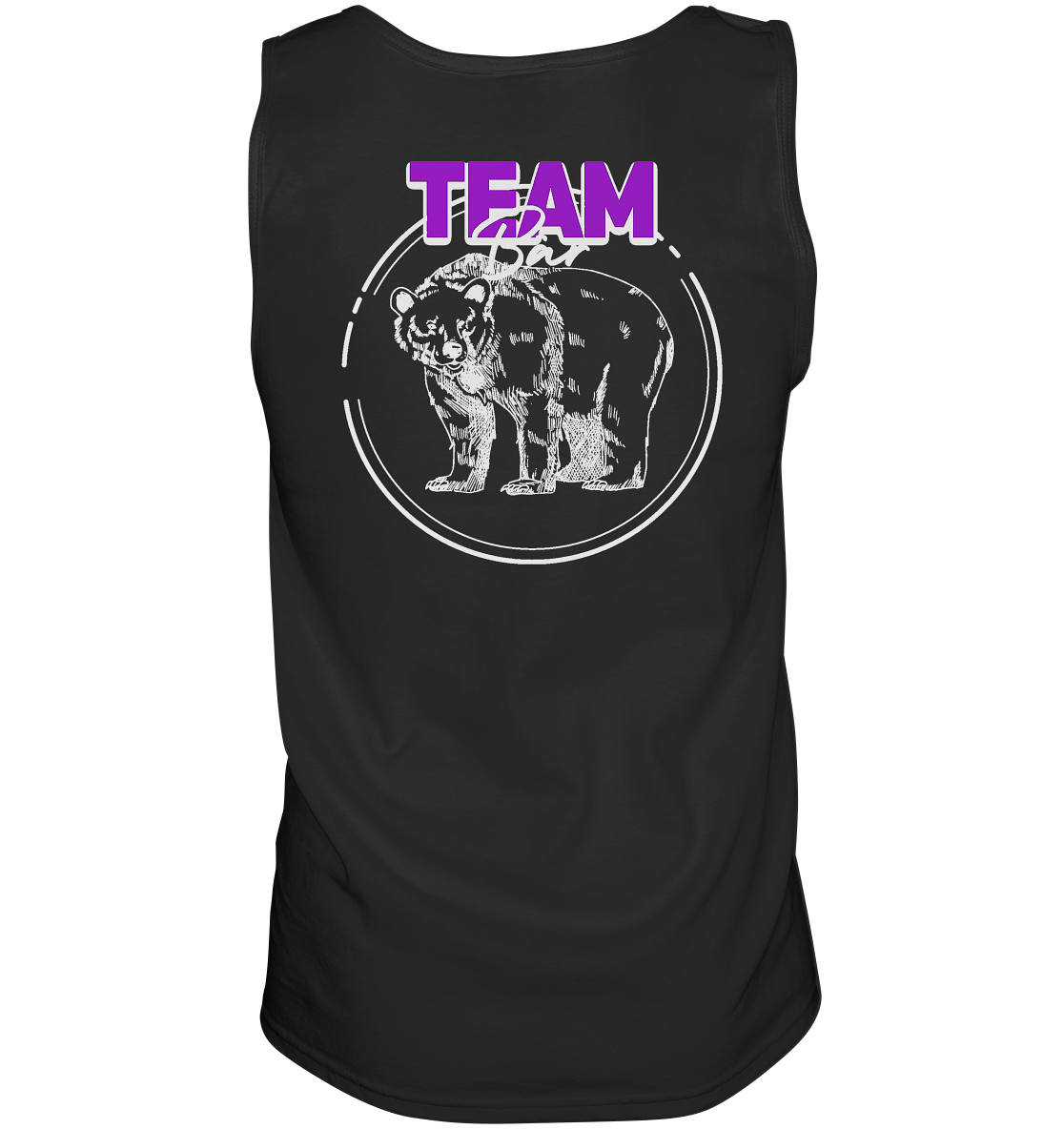 Team Bär Backprint (weiß) - Tank-Top