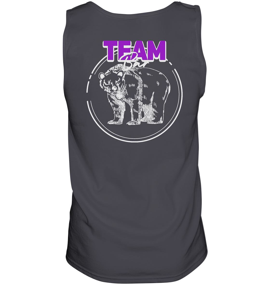 Team Bär Backprint (weiß) - Tank-Top