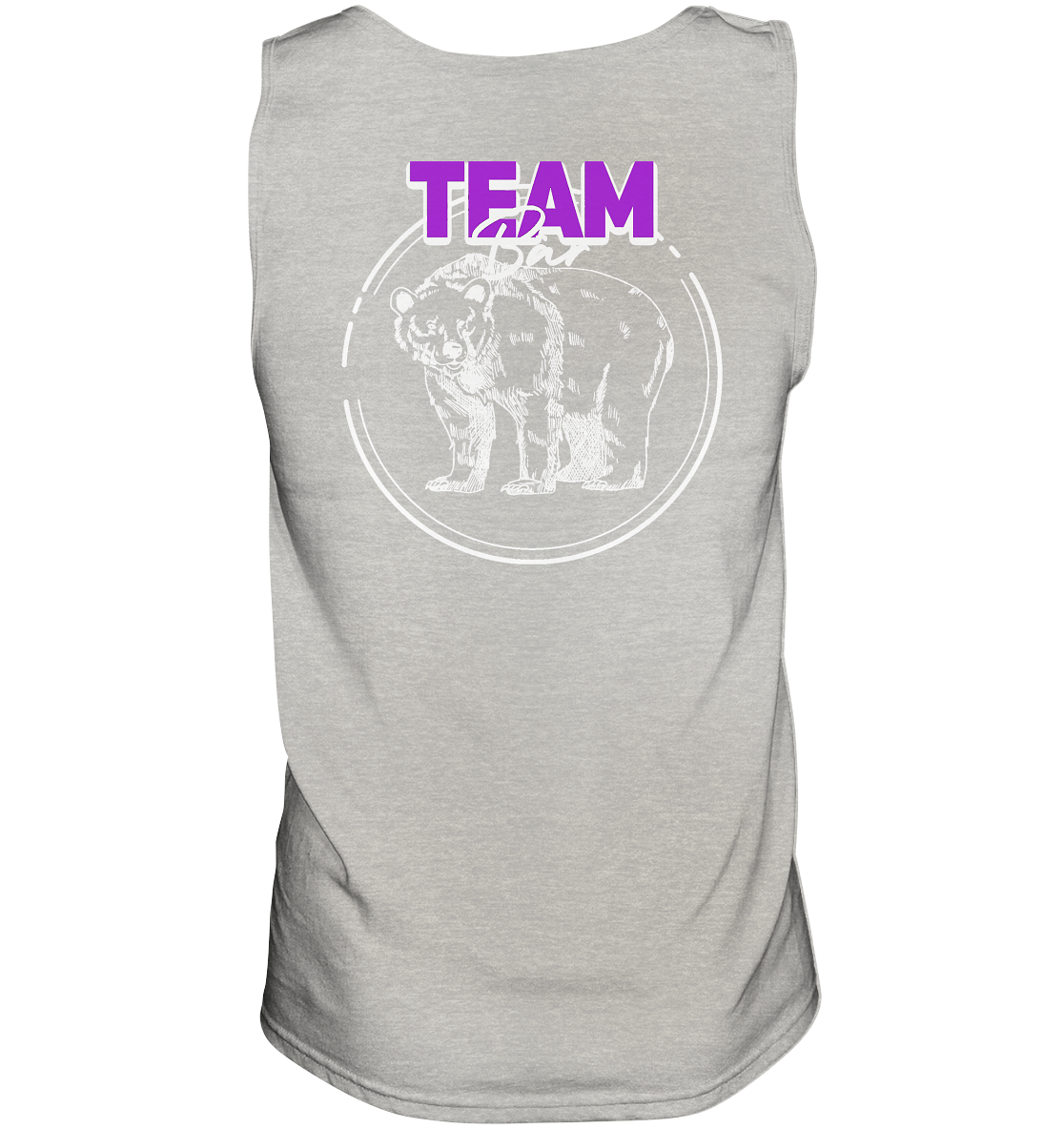 Team Bär Backprint (weiß) - Tank-Top