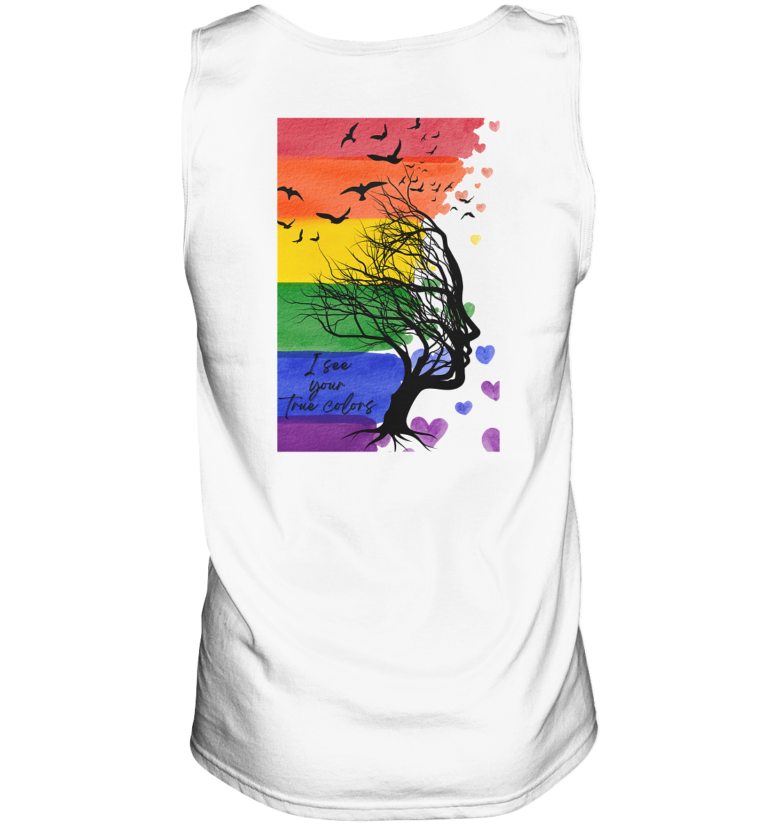 I see your True colors Backprint - Tank-Top