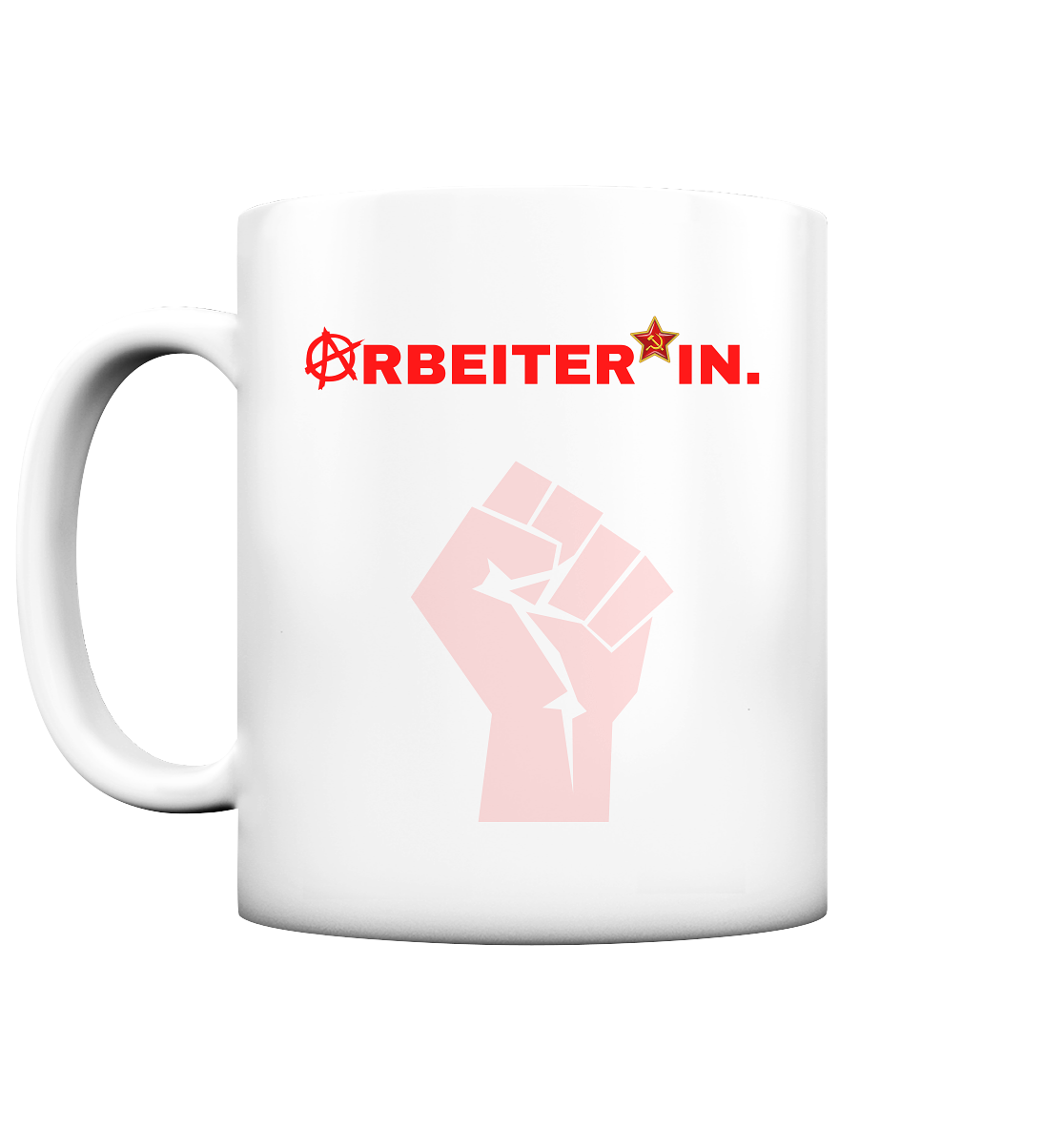 ARBEITER*IN. "Solidarisch und Frei Edition" - Tasse matt