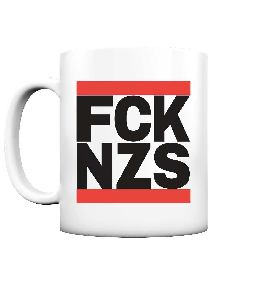 FCK NZS (schwarze Schrift) - Tasse (matt)
