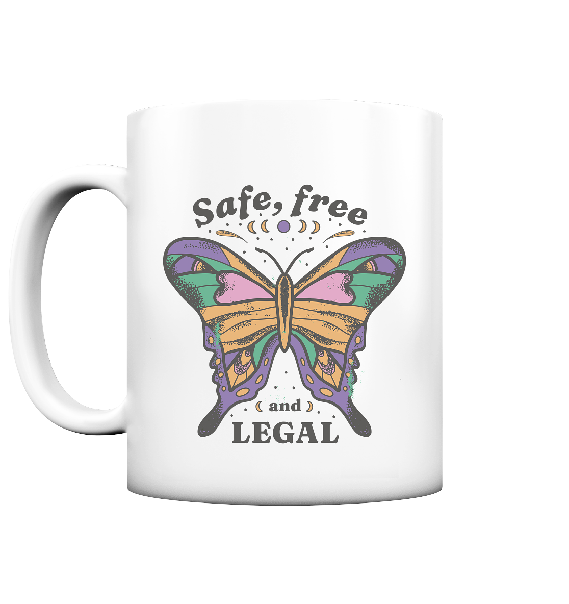 Safe Free Legal "Schmetterling Edition" - Tasse matt