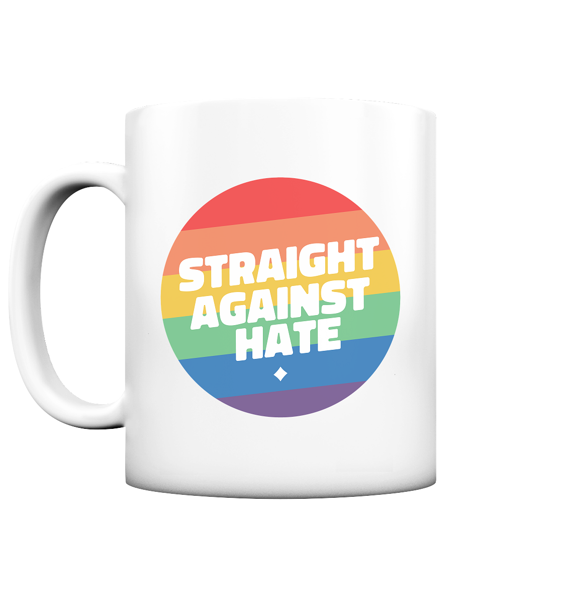 Straight Against Hate Badge - Tasse matt