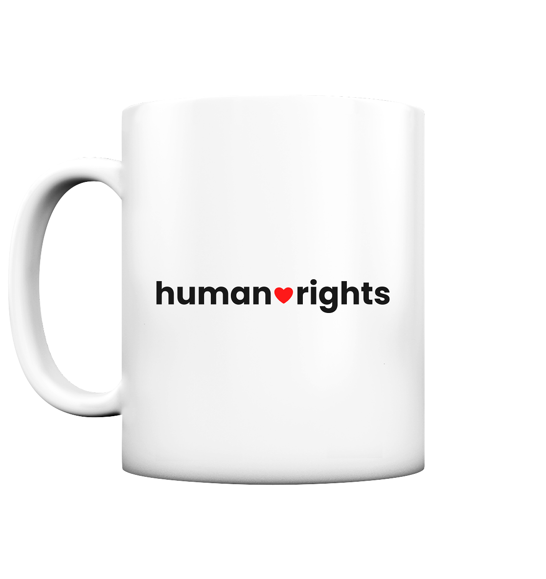 human rights "Red Heart Edition" - Tasse matt