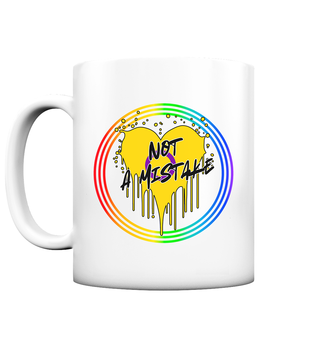Inter Not a Mistake "Regenbogenkreis Edition" - Tasse matt