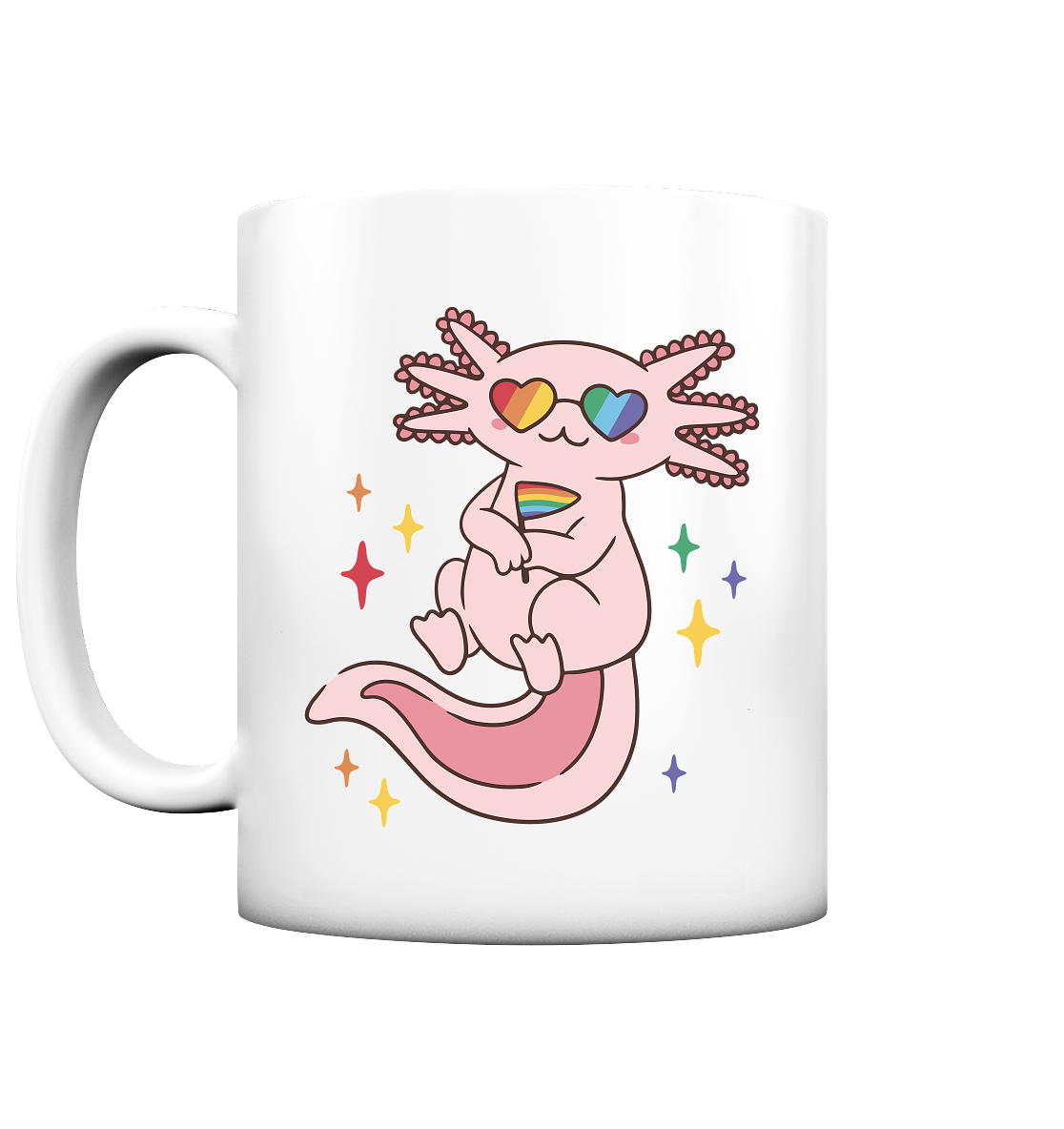 Big Pride Axolotl - Tasse matt