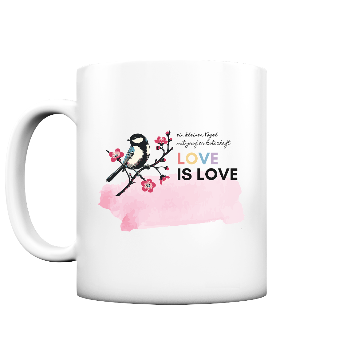 Kleine Flügel, große Botschaft - Tasse matt