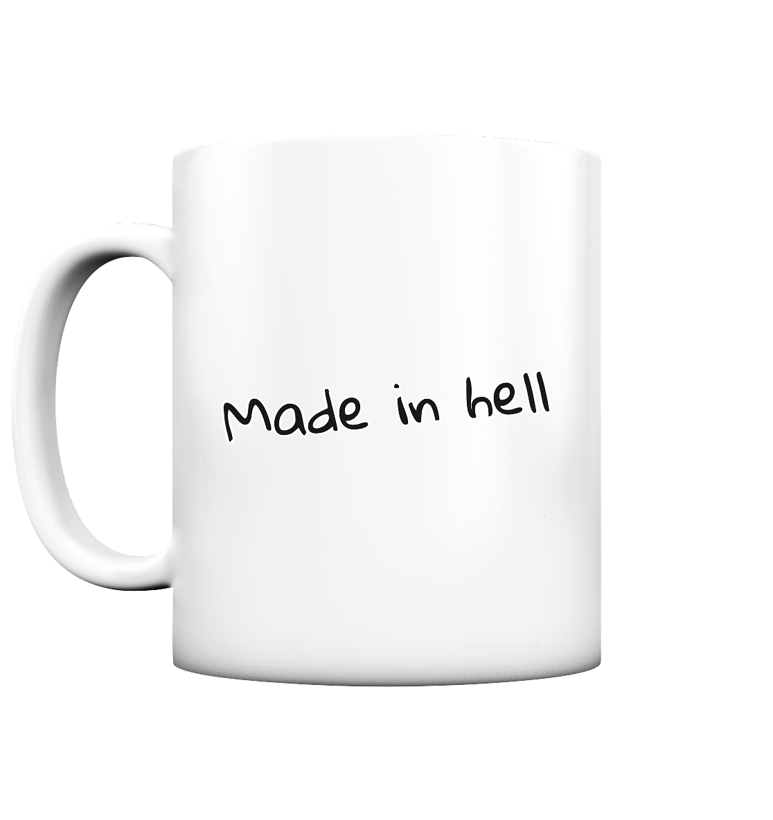 made in hell "Regenbogen Flammen Edition" Backprint - Tasse matt