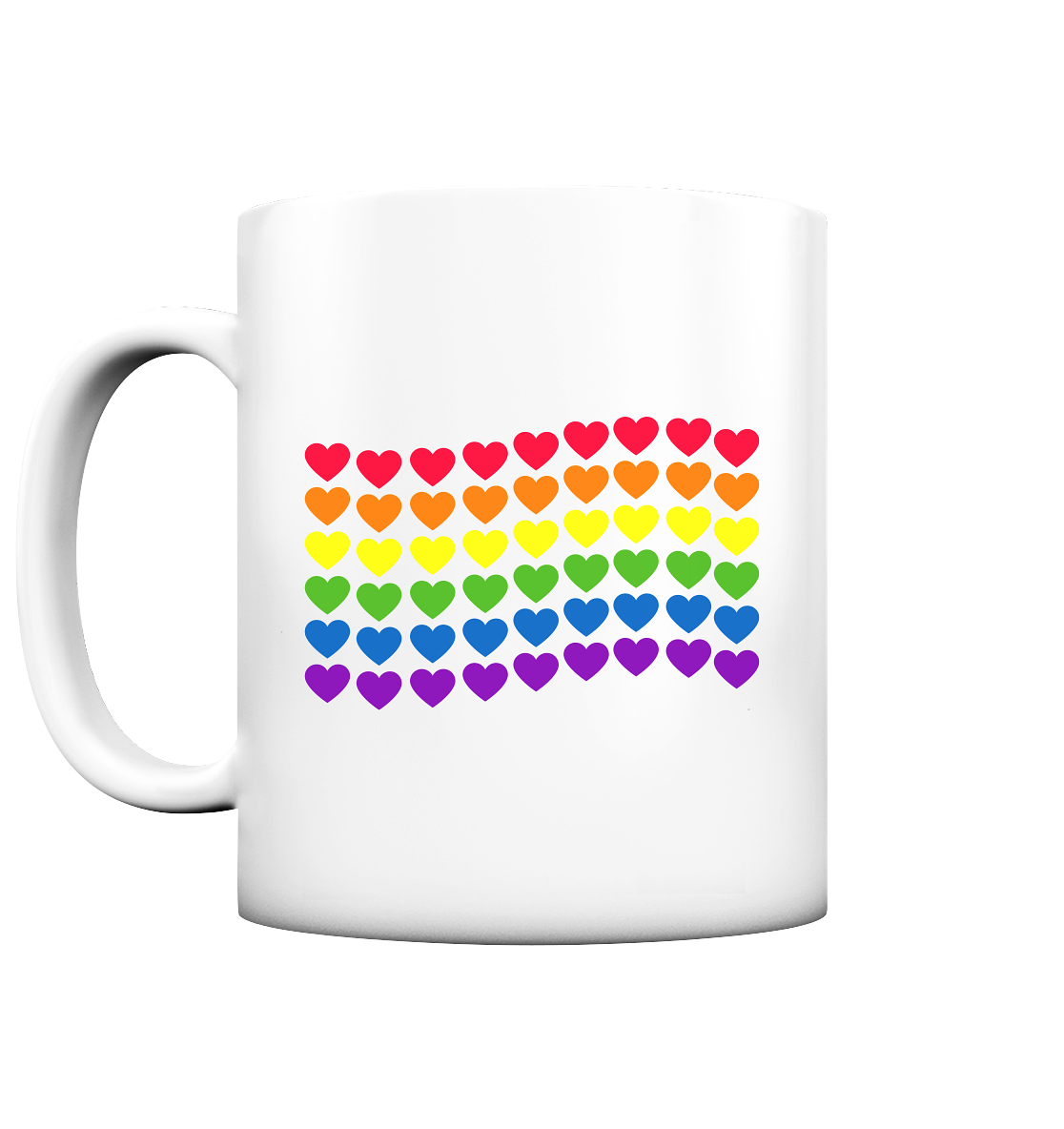 Herzenflagge - Tasse matt