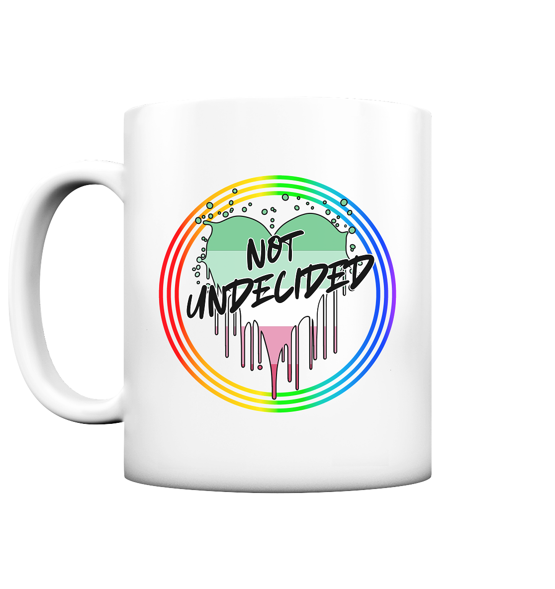 Abrosexual Not Undecided "Regenbogenkreis Edition" - Tasse matt