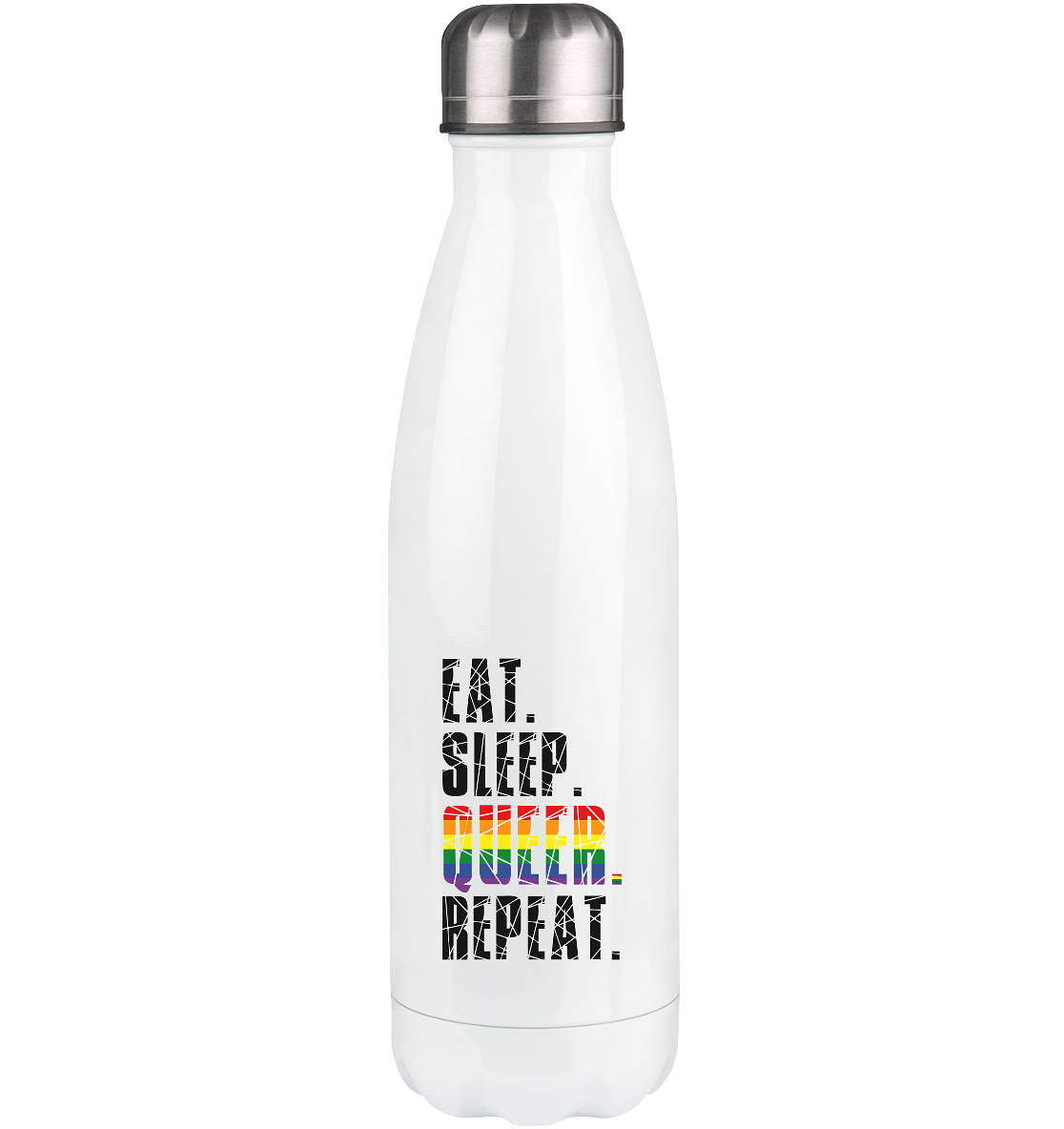 EAT. SLEEP. QUEER. REPEAT. - Thermoflasche 500ml