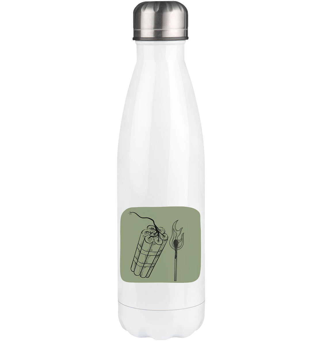 Feuer und Flamme fürs Patriarchat - Thermoflasche 500ml