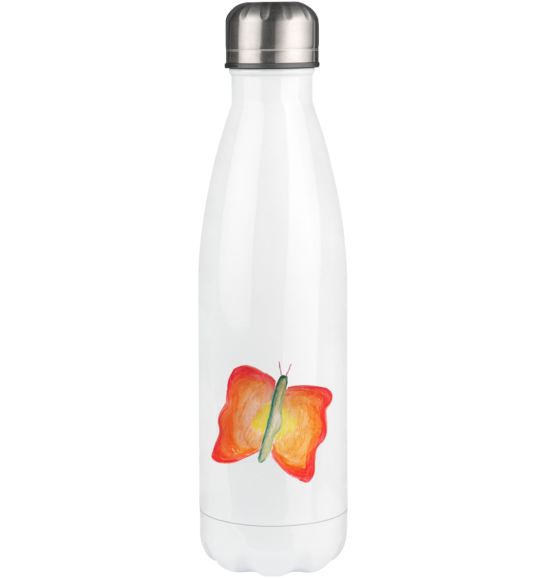 Wütend, schön und ungestüm "Jona Flammen Edition" Backprint - Thermoflasche 500ml