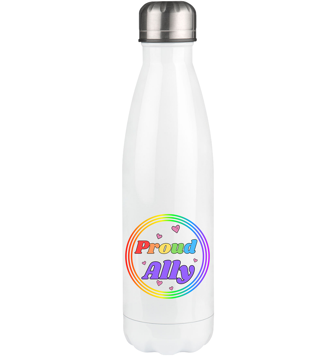 Proud Ally Regenbogenkreis - Thermoflasche 500ml
