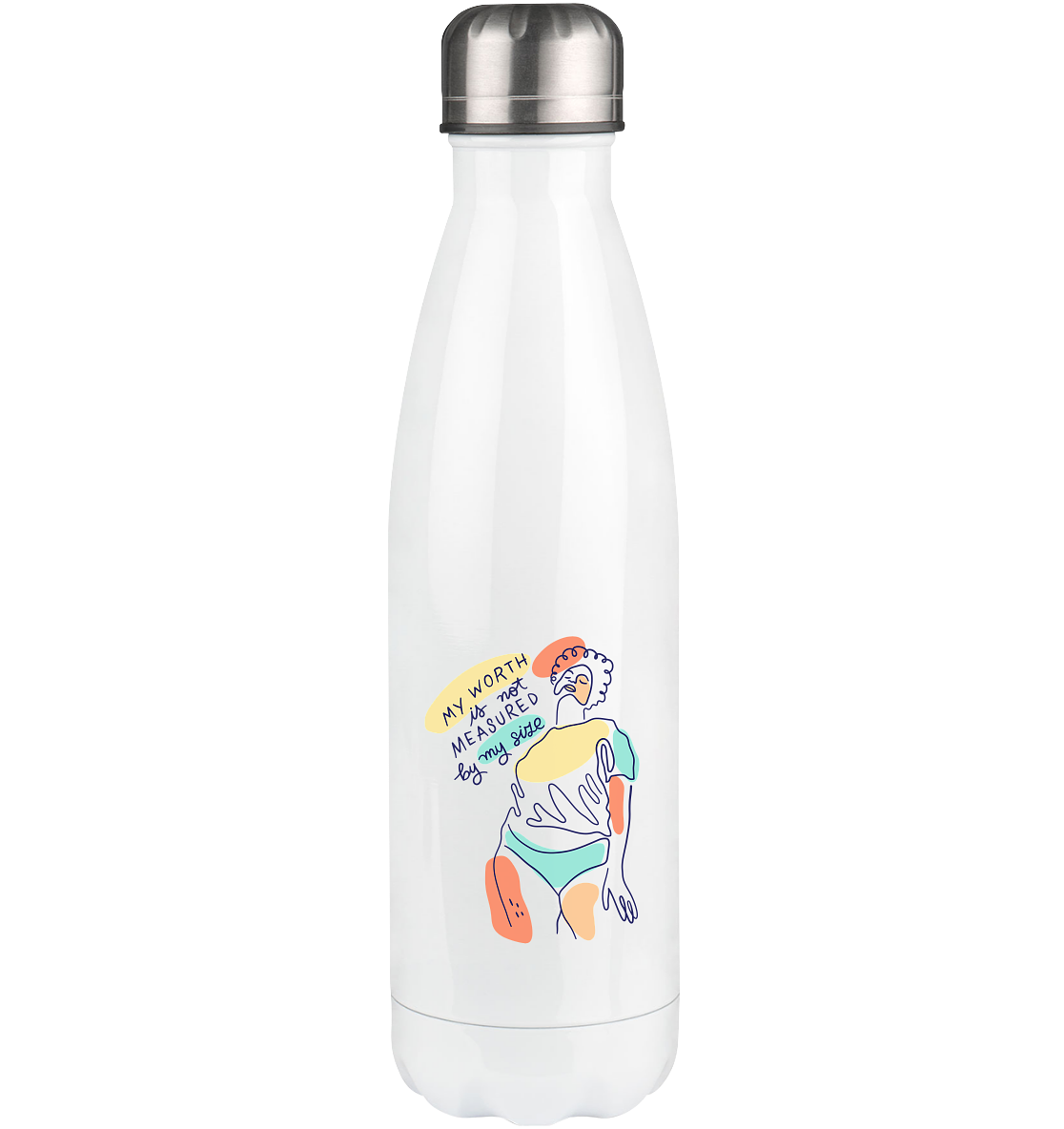My Worth is not Measured by my Size - Thermoflasche 500ml