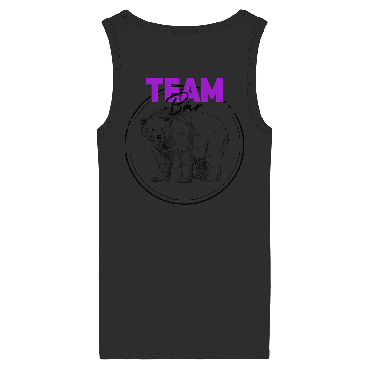 Team Bär Backprint - Womens Organic Fitted Tank Top