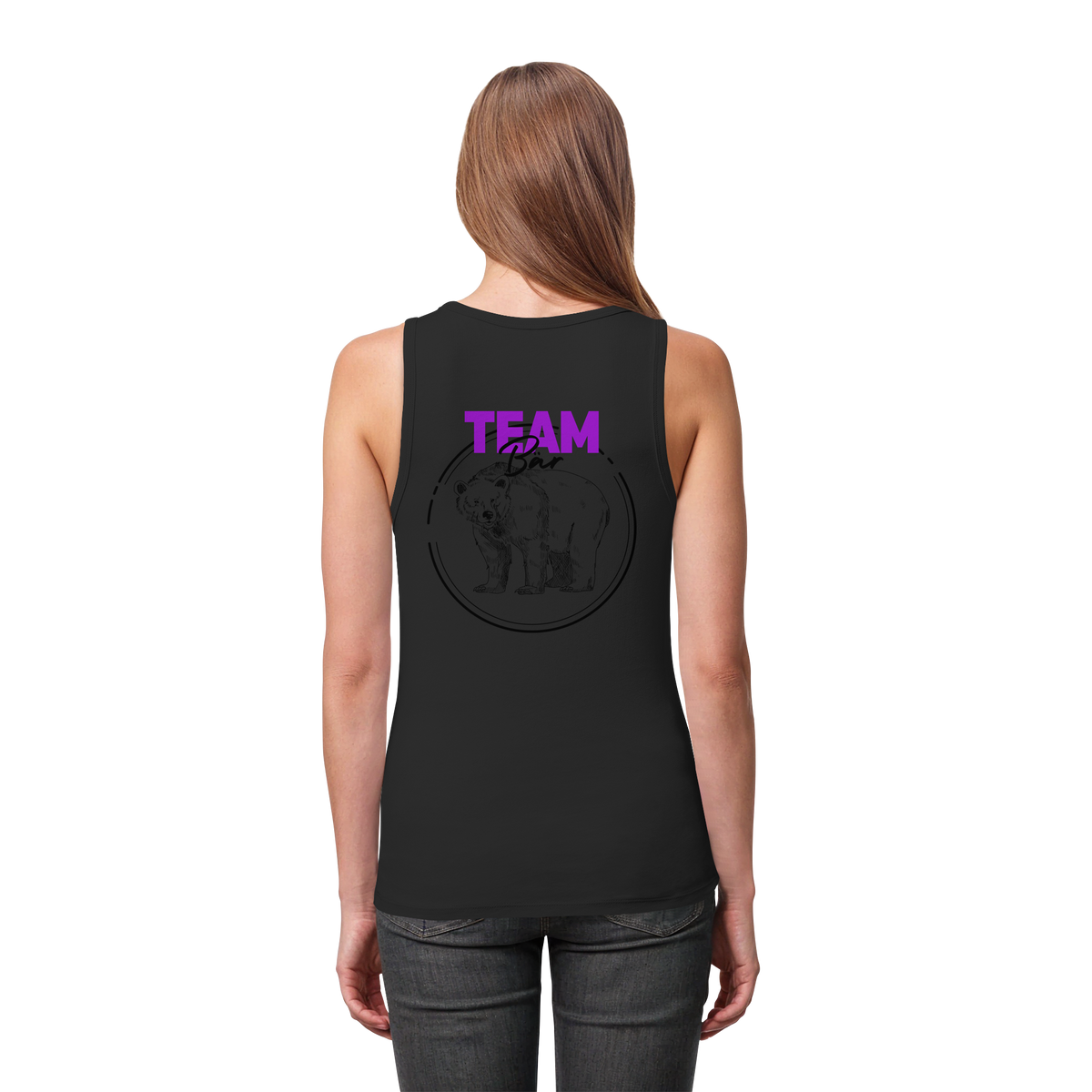 Team Bär Backprint - Womens Organic Fitted Tank Top
