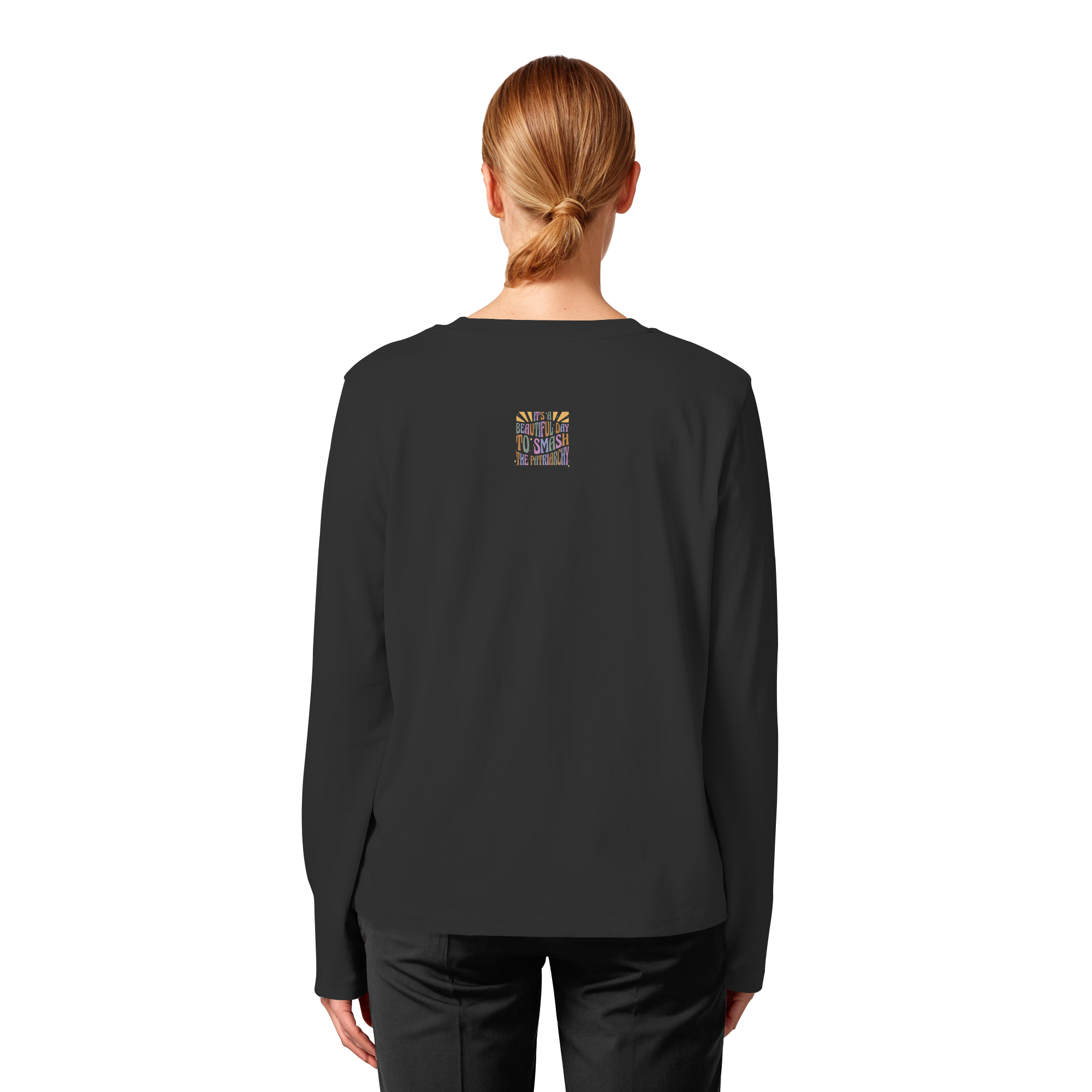 It's a Beautiful Day to Smash the Patriarchy - Womens Organic Longsleeve T-Shirt