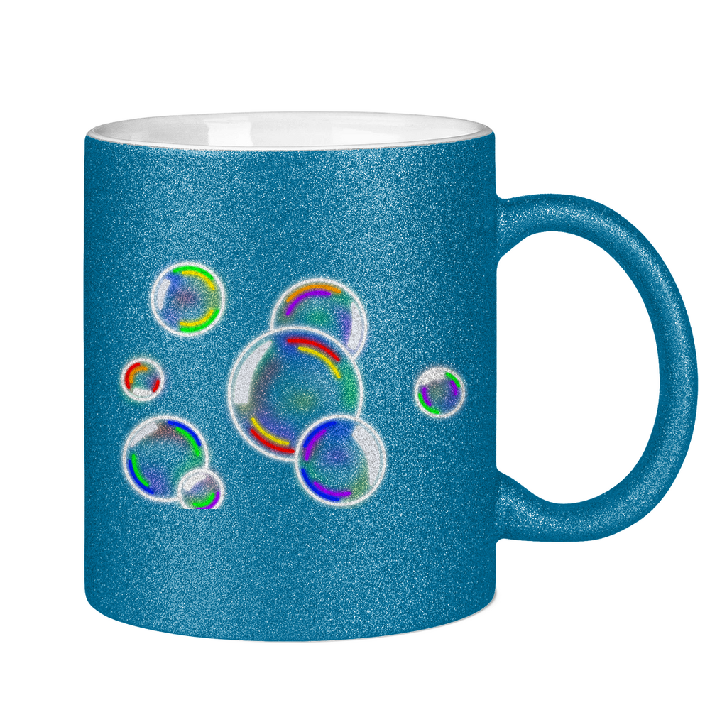 Regenbogen Seifenblasen - Tasse (glitzern)