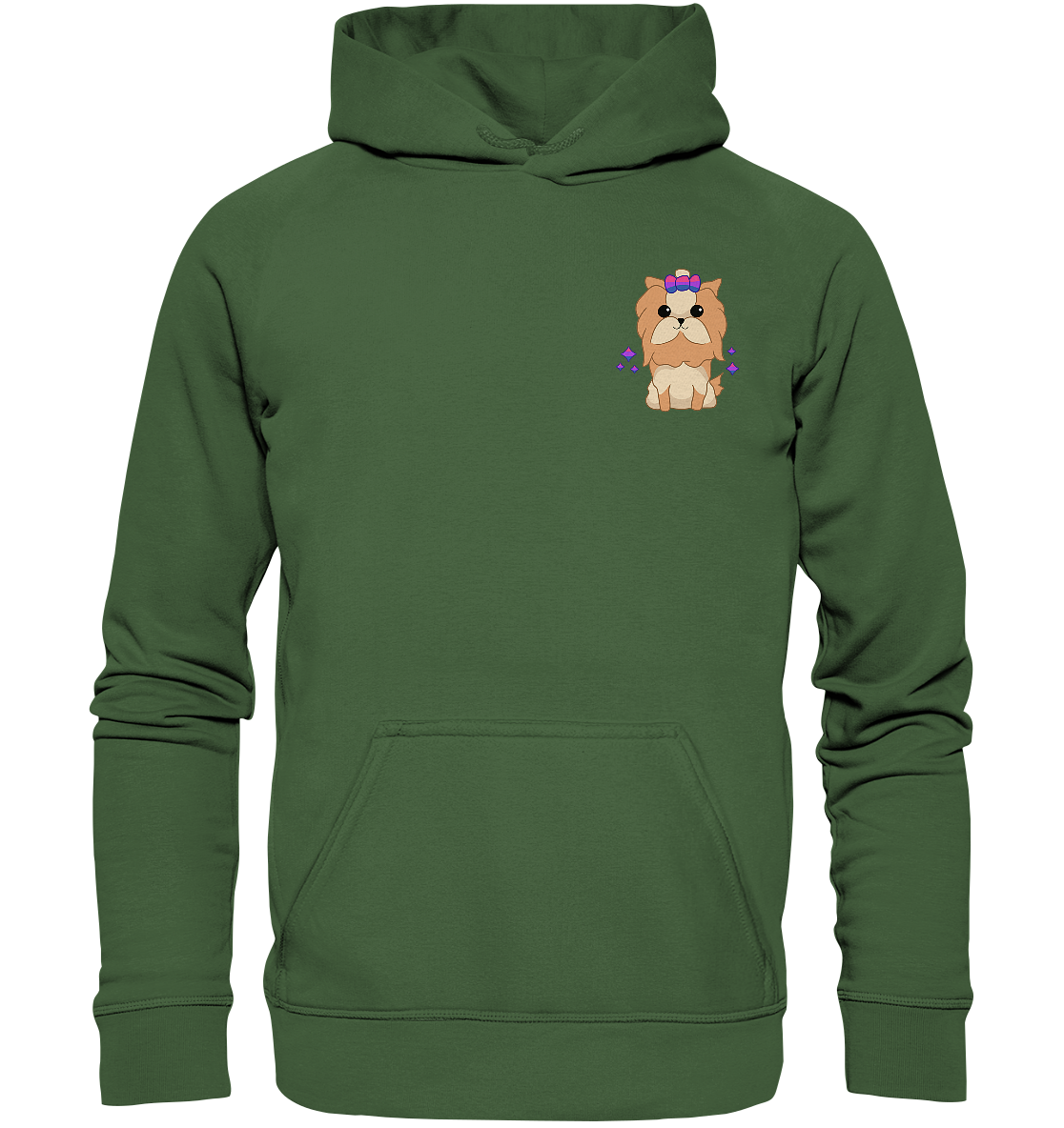 Cute Bisexual Dog - Basic Unisex Hoodie