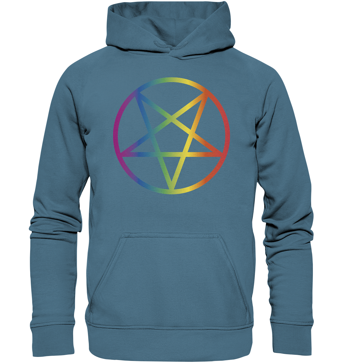 Regenbogen Pentagramm Hoodie