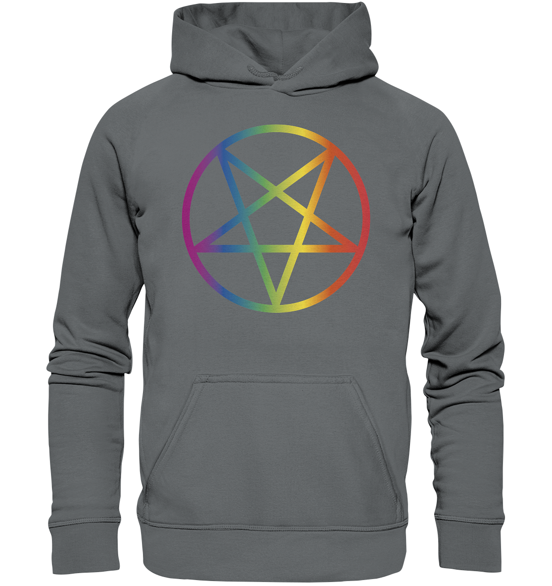 Regenbogen Pentagramm Hoodie