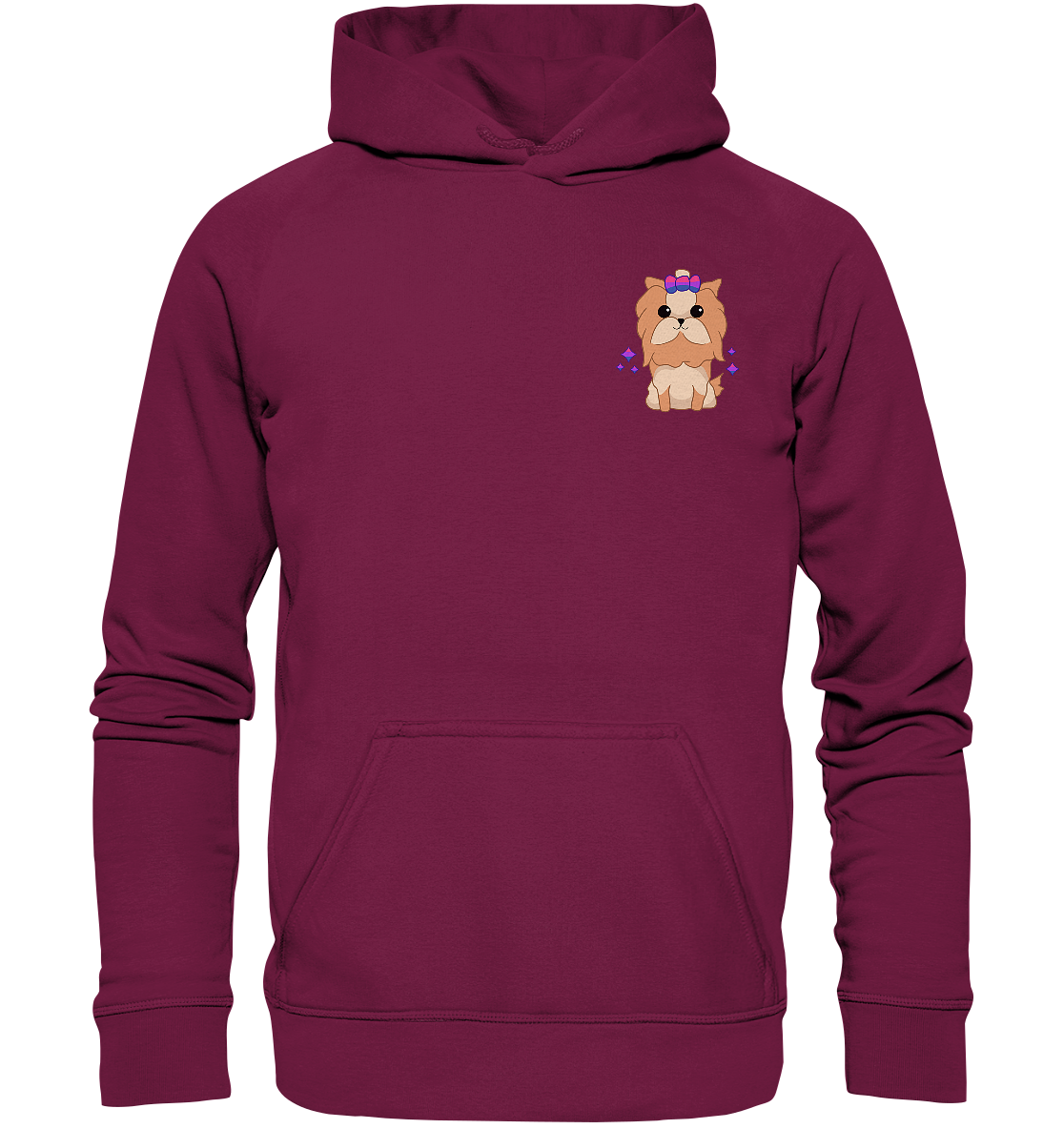 Cute Bisexual Dog - Basic Unisex Hoodie