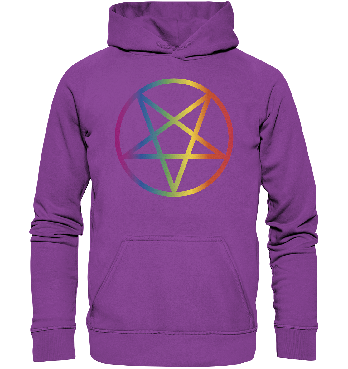 Regenbogen Pentagramm Hoodie