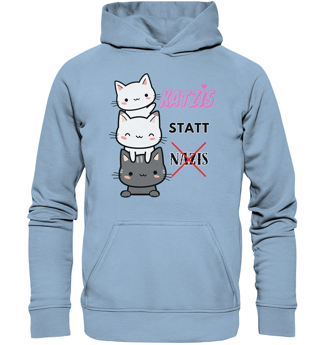 Katzis statt Nazis - Basic Unisex Hoodie