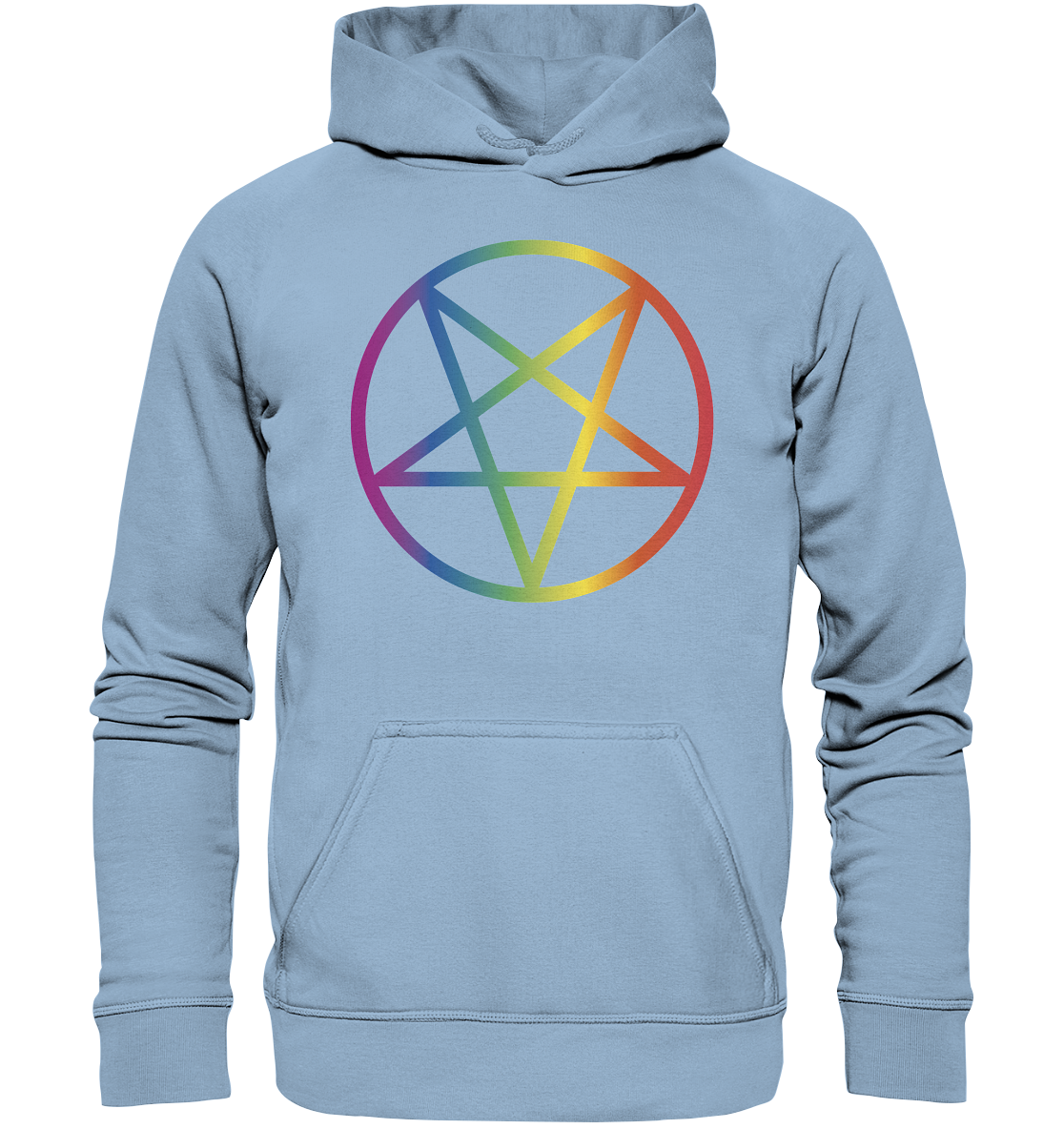 Regenbogen Pentagramm Hoodie