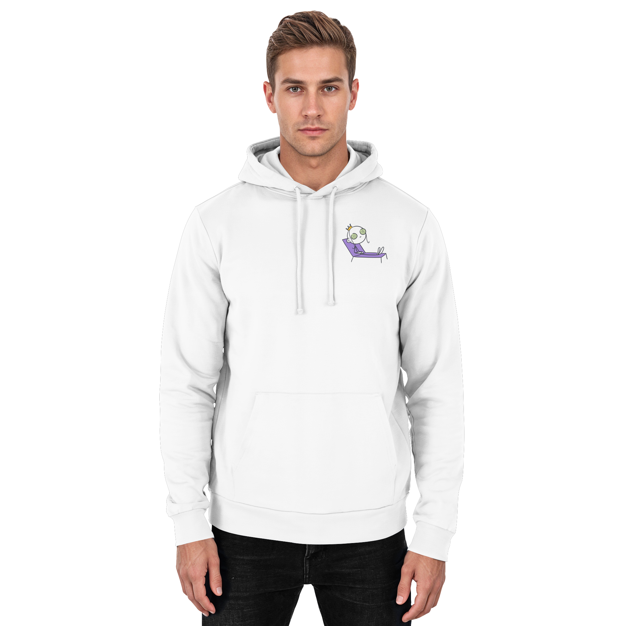 Seelenmännchen "Chill Out Edition" Brustprint - Basic Unisex Hoodie