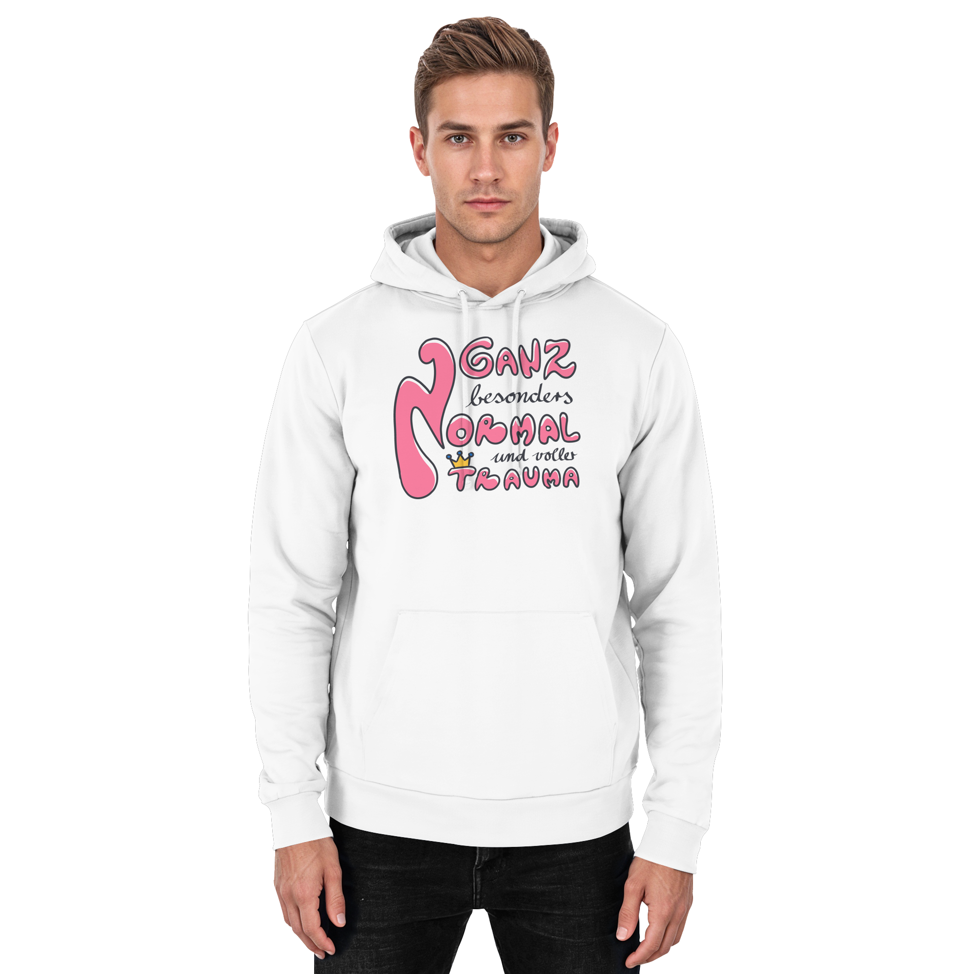 Ganz besonders Normal und voller Trauma "Pinke Edition" - Basic Unisex Hoodie