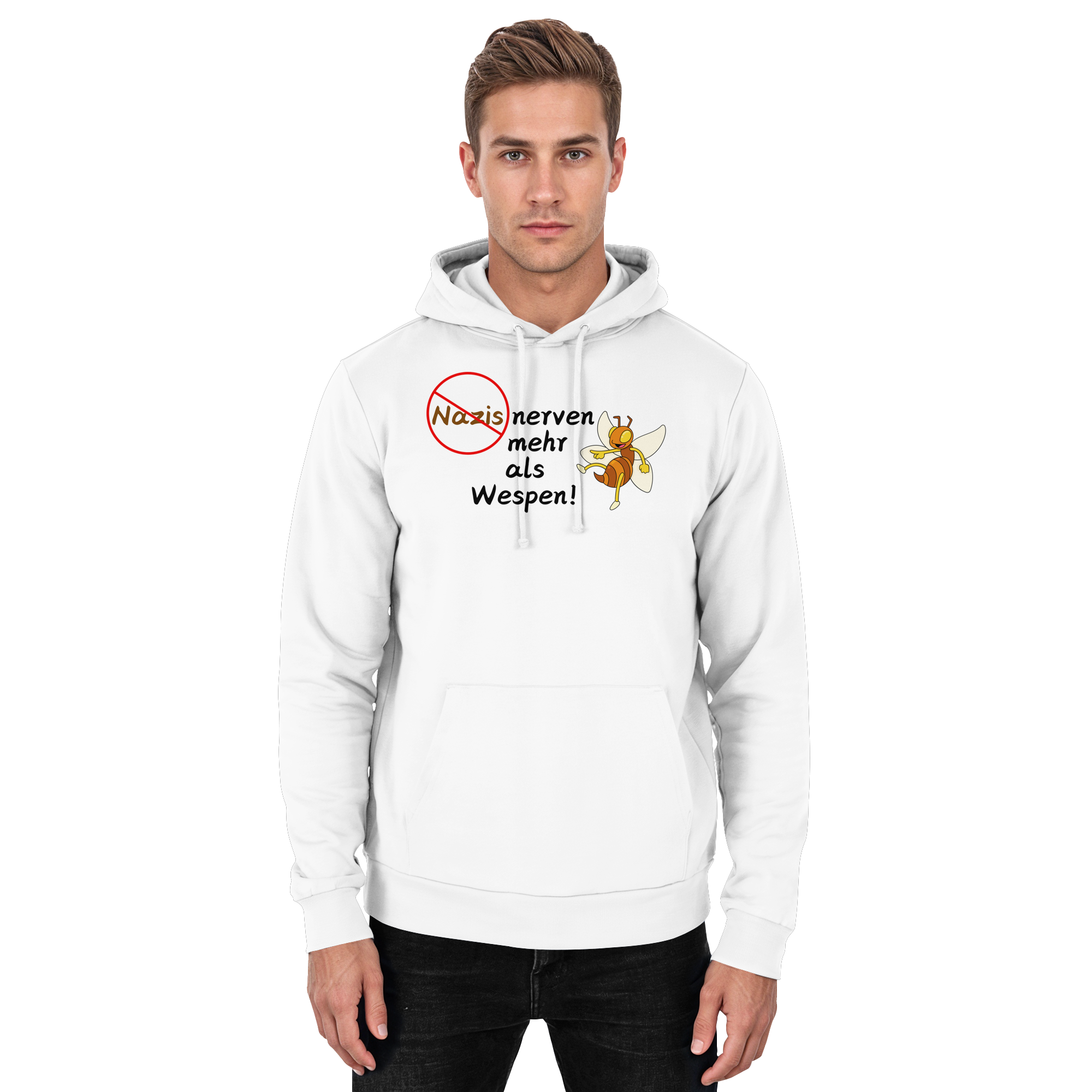 Nazis nerven mehr als Wespen - Basic Unisex Hoodie