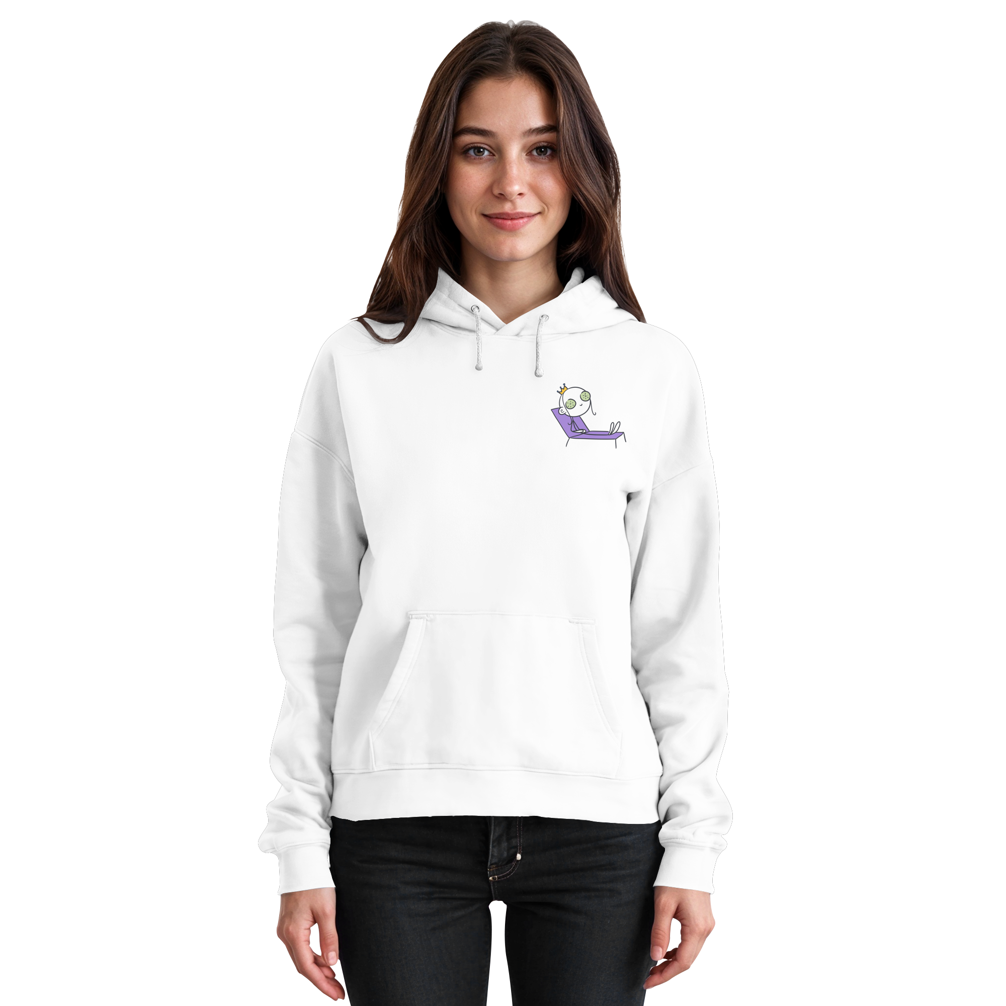 Seelenmännchen "Chill Out Edition" Brustprint - Basic Unisex Hoodie