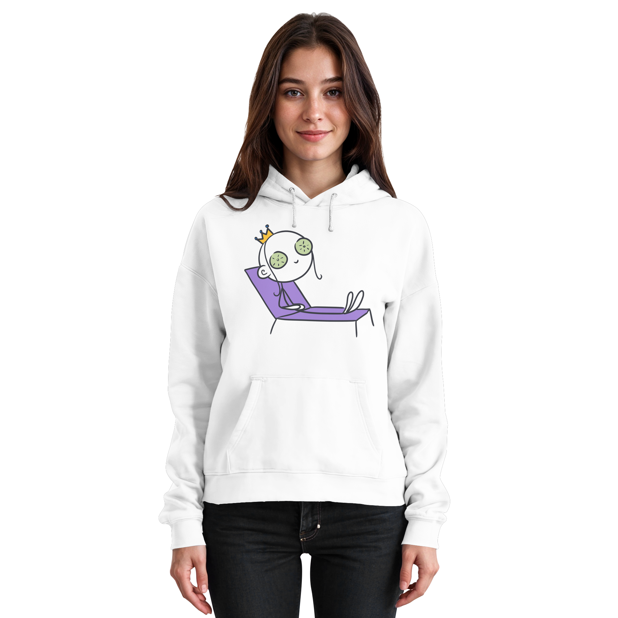Seelenmännchen "Chill Out Edition" Frontprint - Basic Unisex Hoodie