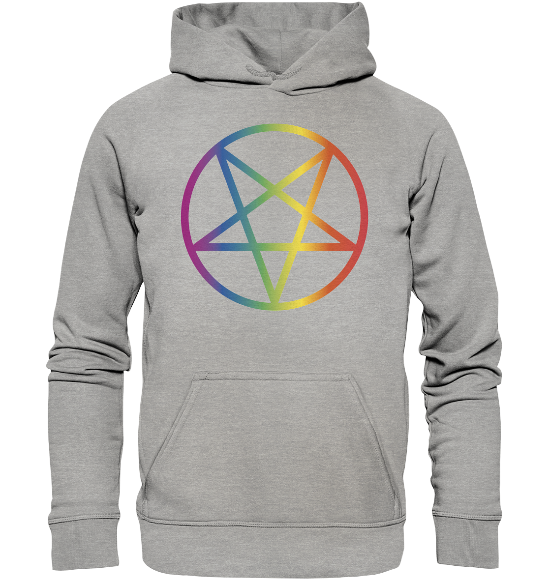 Regenbogen Pentagramm Hoodie
