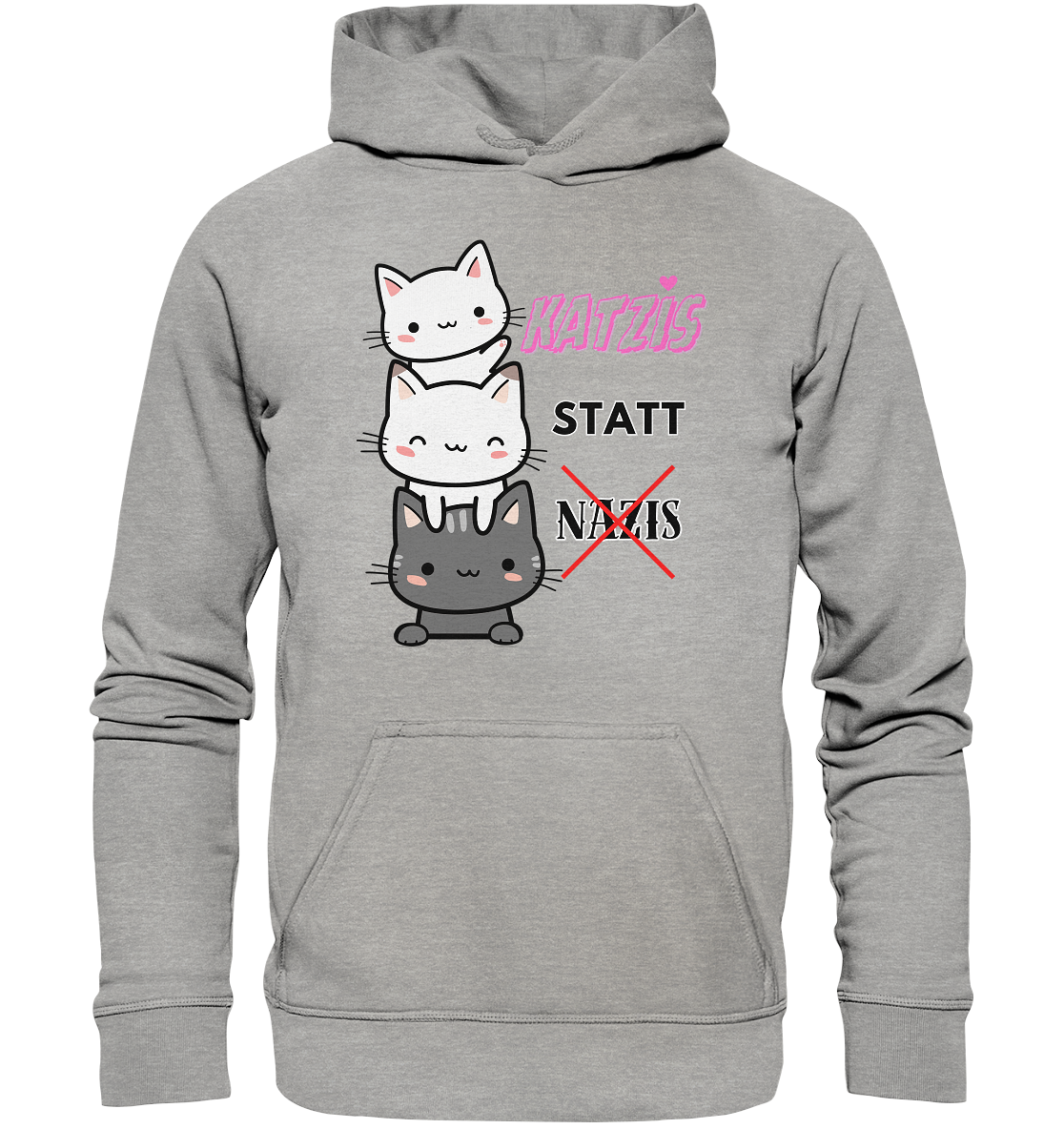 Katzis statt Nazis - Basic Unisex Hoodie