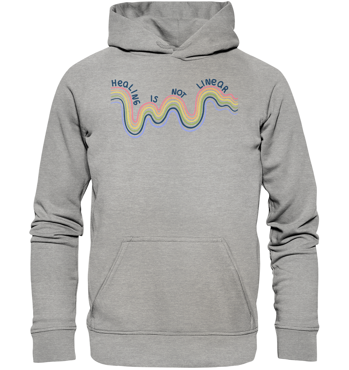 Healing is not Linear - Basic Unisex Hoodie