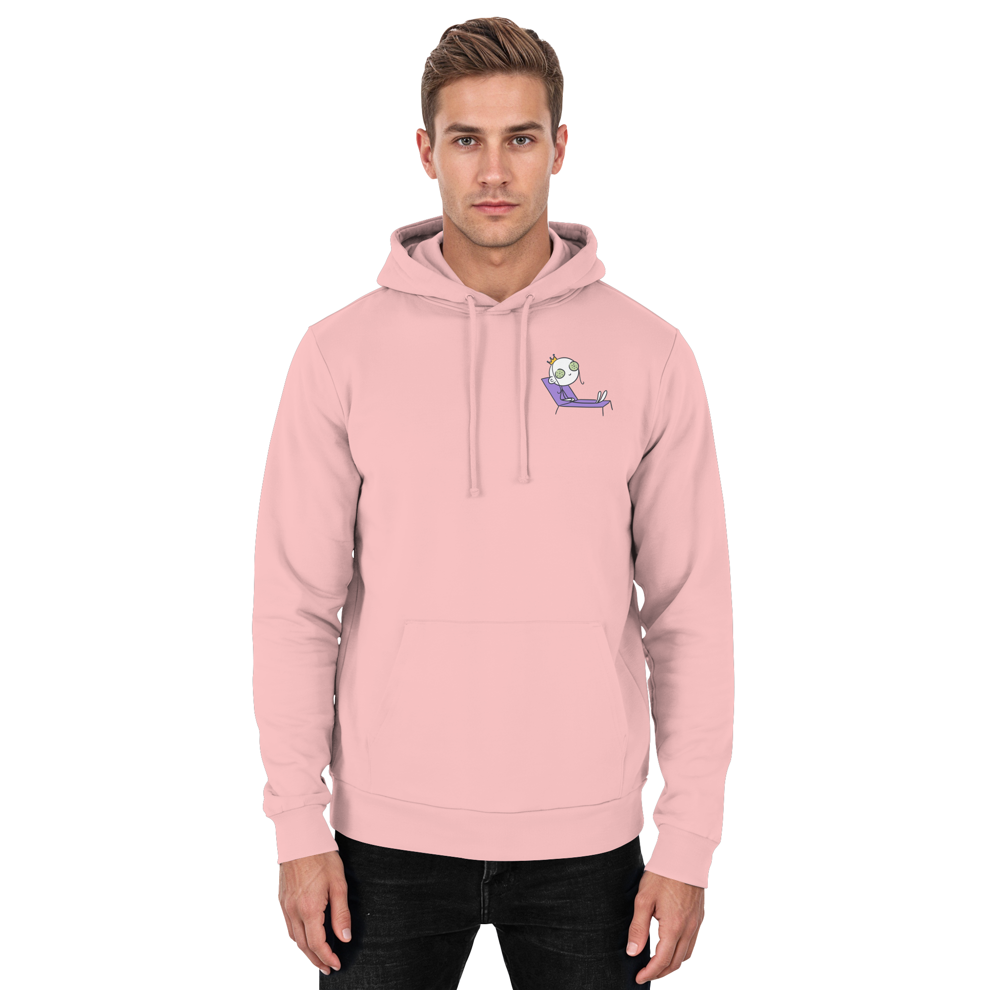 Seelenmännchen "Chill Out Edition" Brustprint - Basic Unisex Hoodie