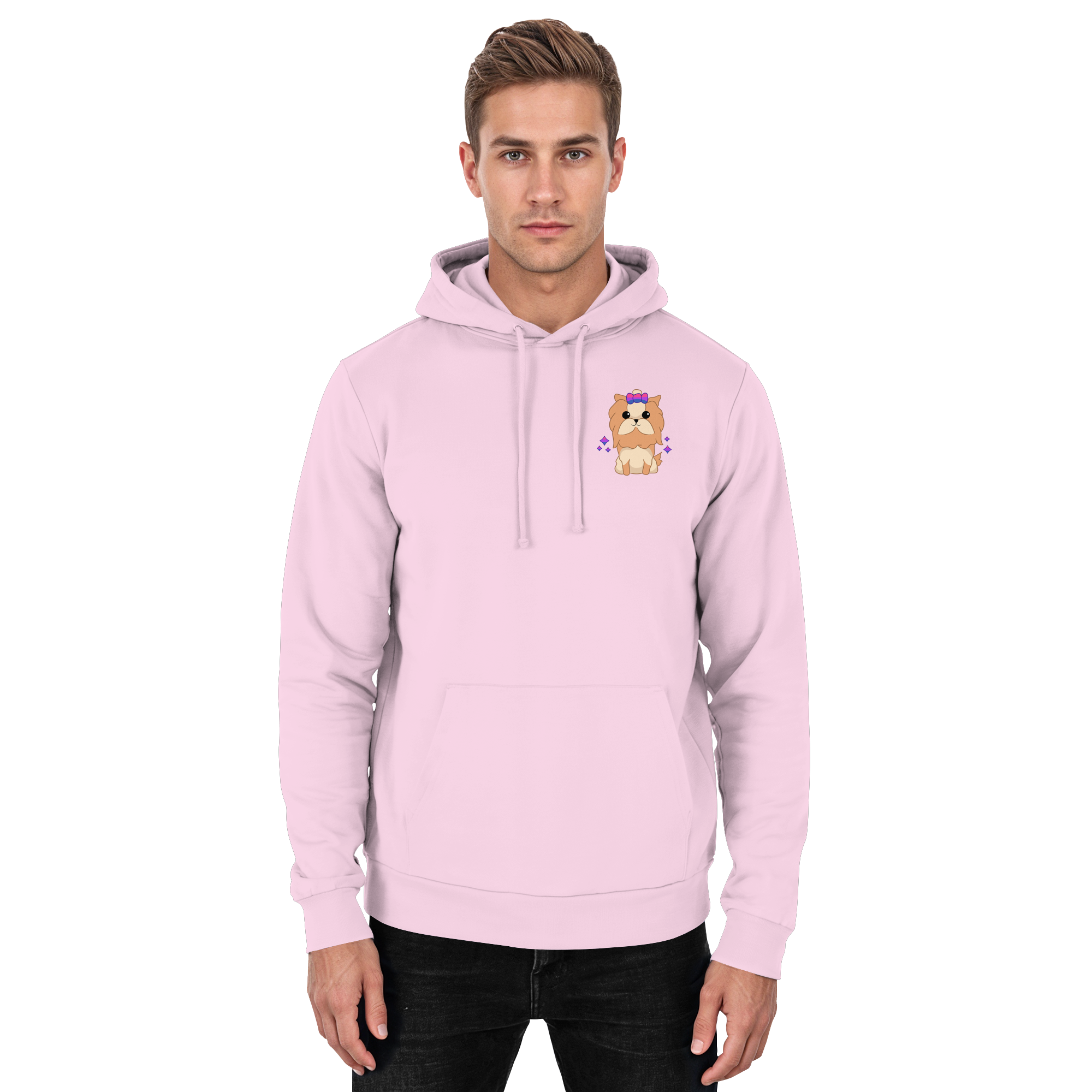 Cute Bisexual Dog - Basic Unisex Hoodie