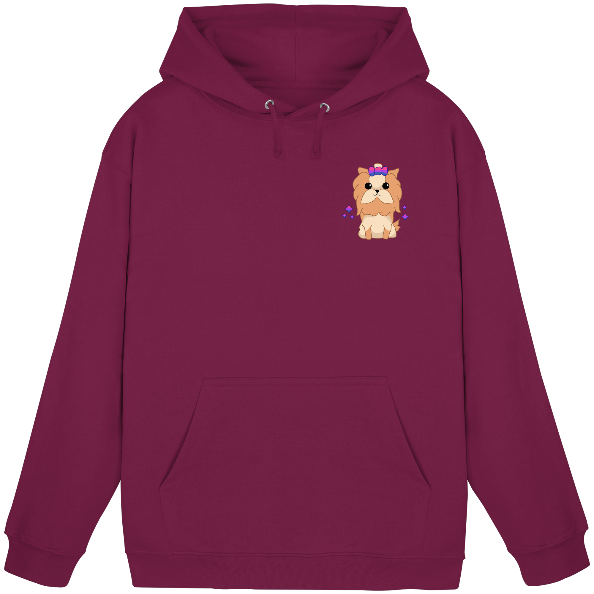 Cute Bisexual Dog - Basic Unisex Hoodie