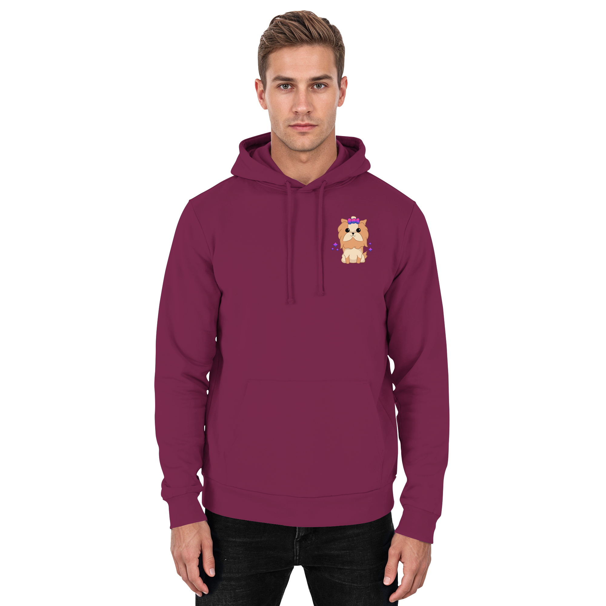 Cute Bisexual Dog - Basic Unisex Hoodie