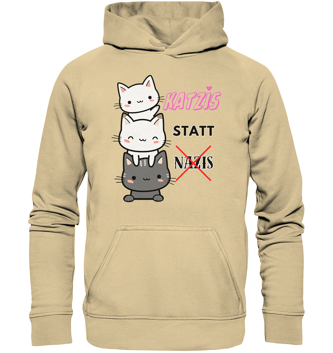 Katzis statt Nazis - Basic Unisex Hoodie