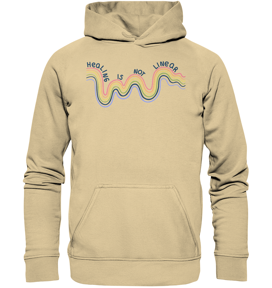 Healing is not Linear - Basic Unisex Hoodie