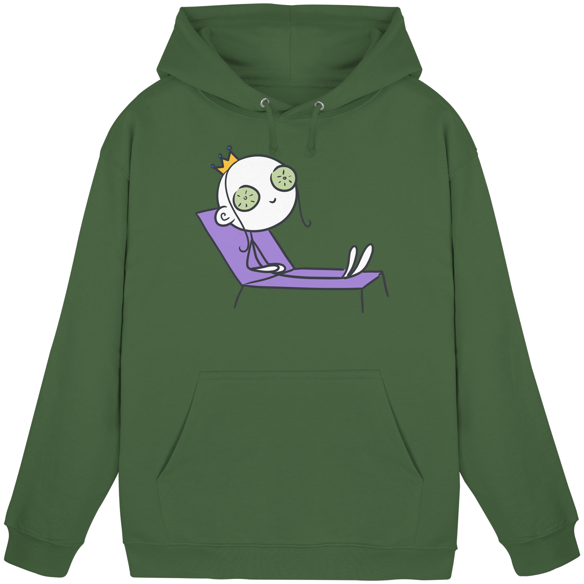 Seelenmännchen "Chill Out Edition" Frontprint - Basic Unisex Hoodie
