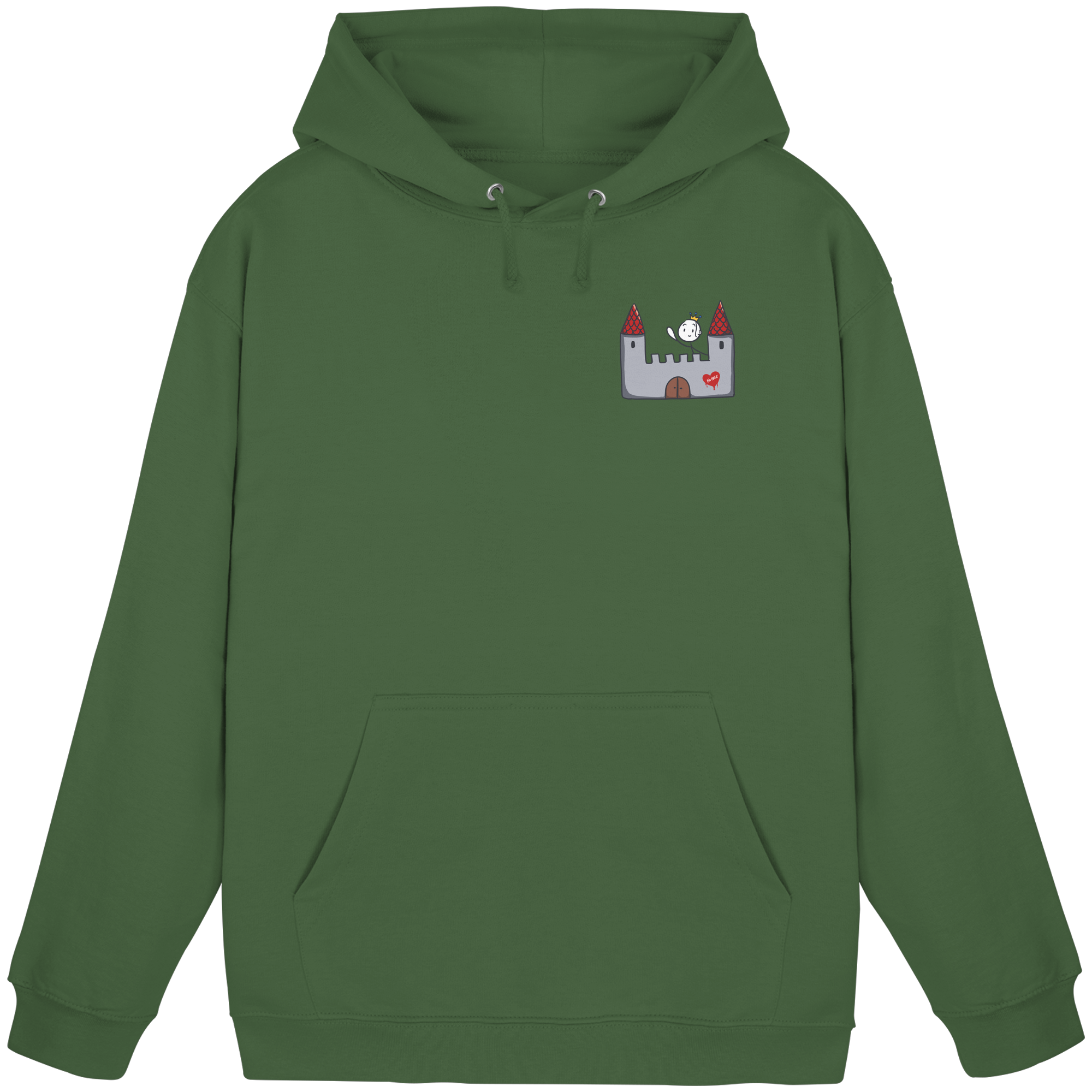 Seelenmännchen "Schloss Edition" Brustprint (dunkel) - Basic Unisex Hoodie