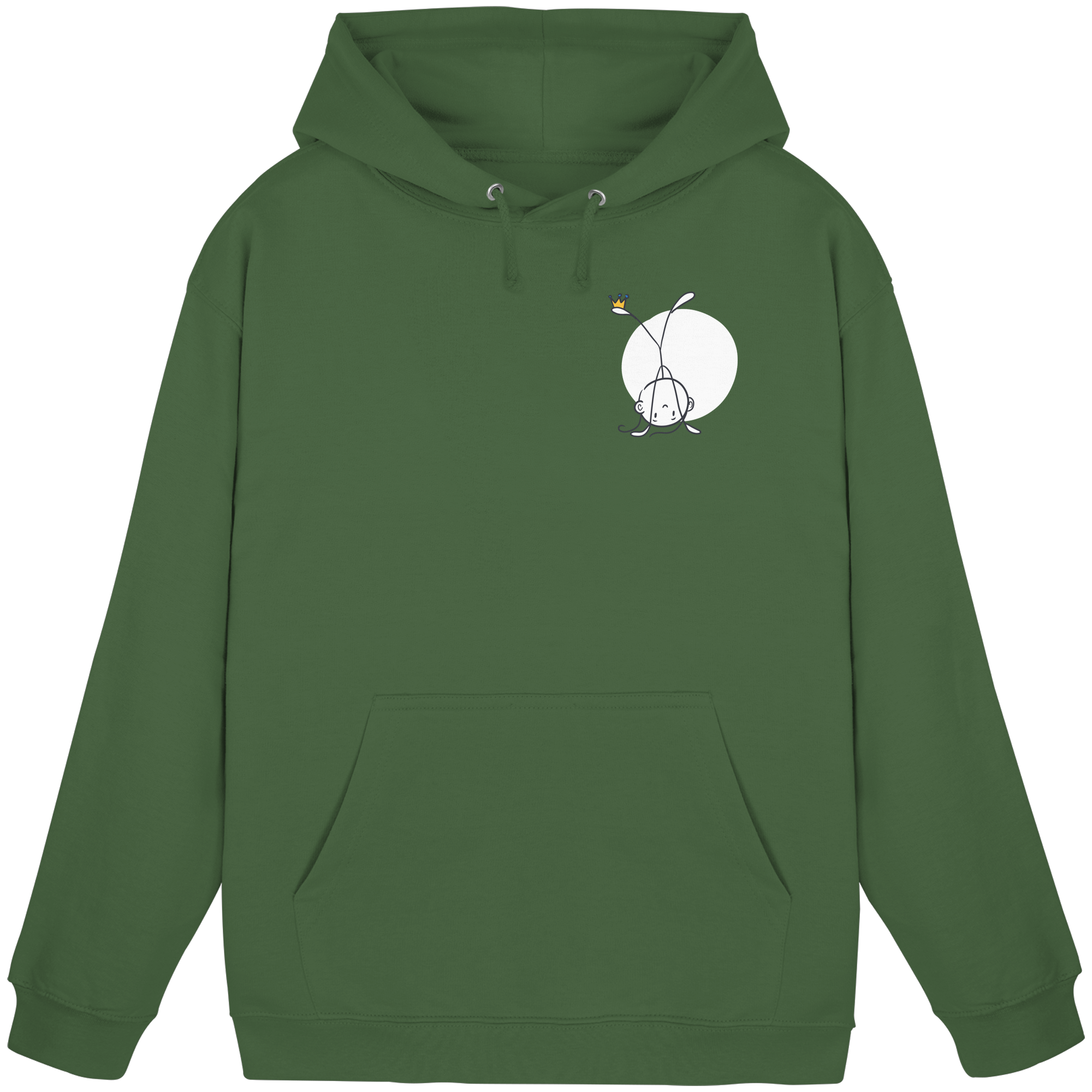 Seelenmännchen "Handstand Edition" Brustprint (dunkel) - Basic Unisex Hoodie